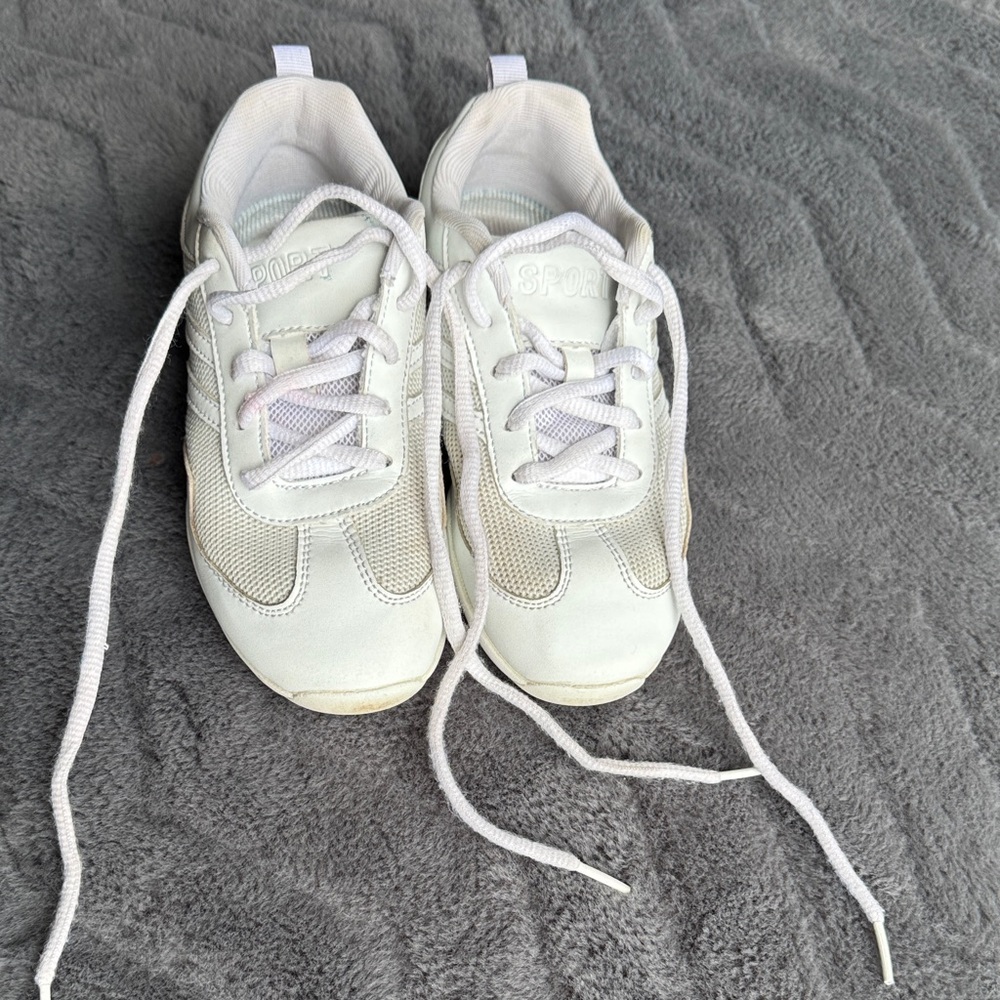 White Girls Cheer Sneakers